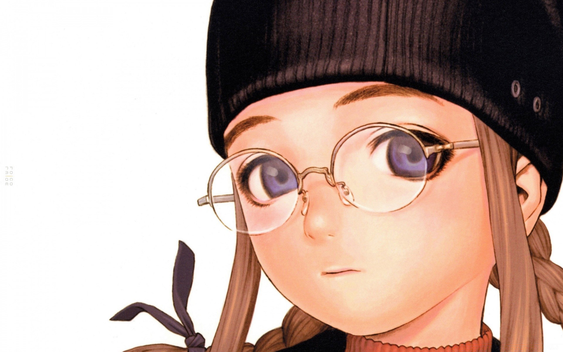 anime donna moda ritratto glamour bella occhio carino occhiali da sole giovane