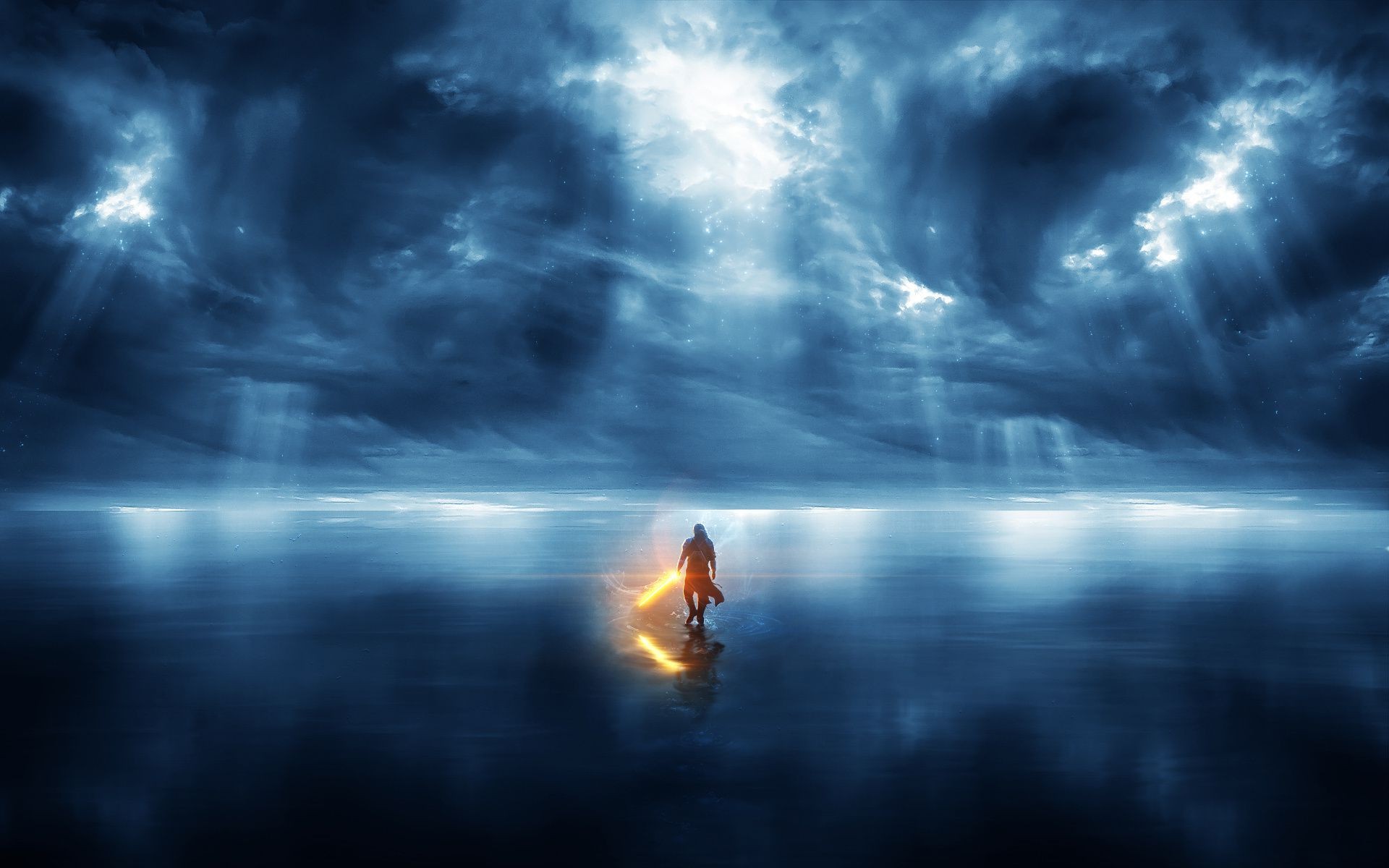 sole acqua fulmine all aperto alba natura tempesta cielo tramonto