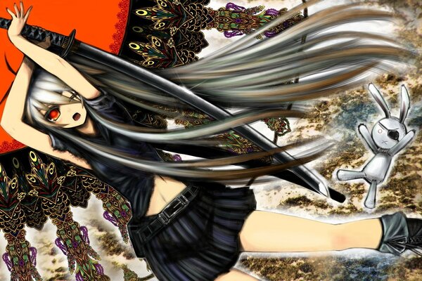 Illustrazione del desktop anime alla moda