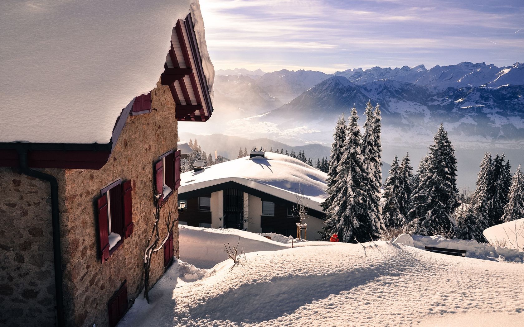inverno neve viaggi cielo montagna freddo paesaggio ghiaccio casa all aperto scenico