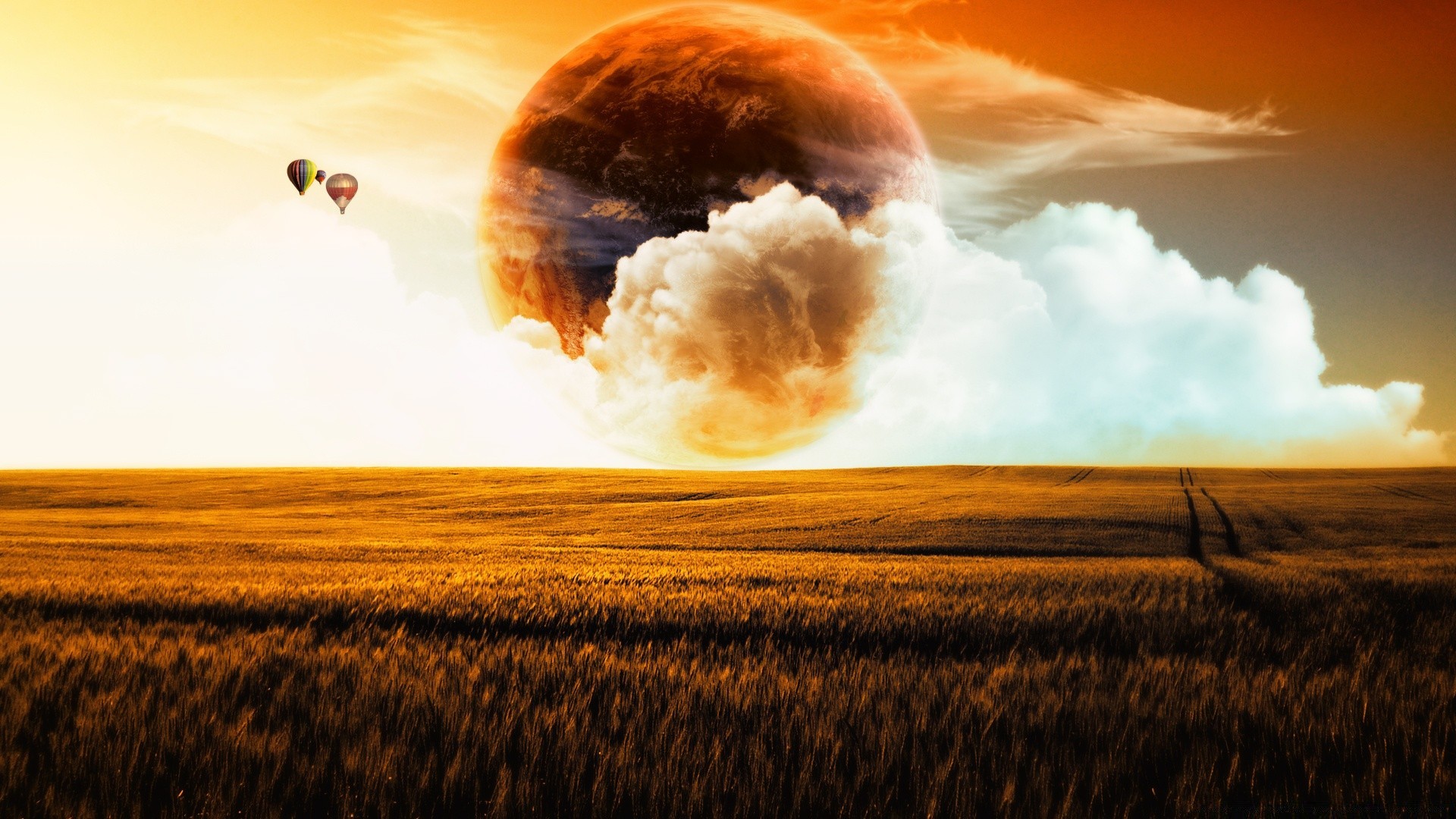 creativo paesaggio natura cielo sole tramonto alba caldo nuvola