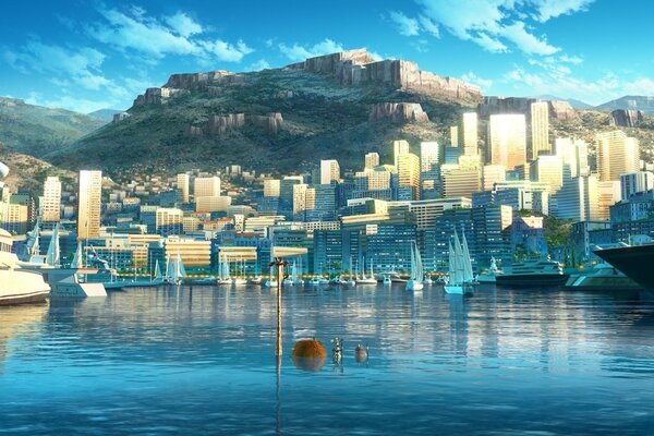 Architettura della città sull Isola del Madagascar