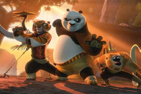 Kung Fu Panda e la squadra sono pronti a combattere