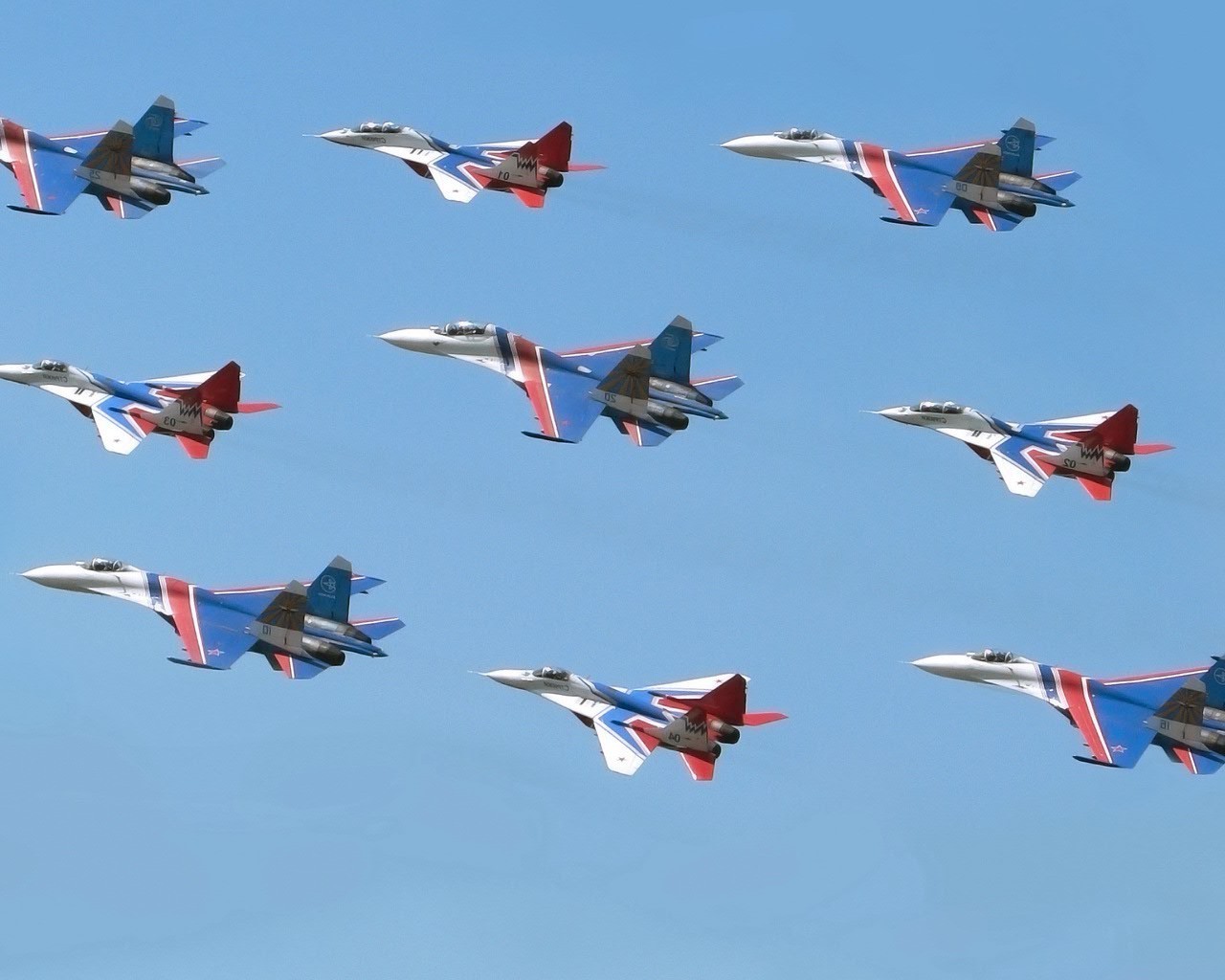 caccia volo combattente militare aereo uccello aereo volare ala precisione aria marina forza gabbiani air force aereo formazione geologica gruppo bombardiere guerra