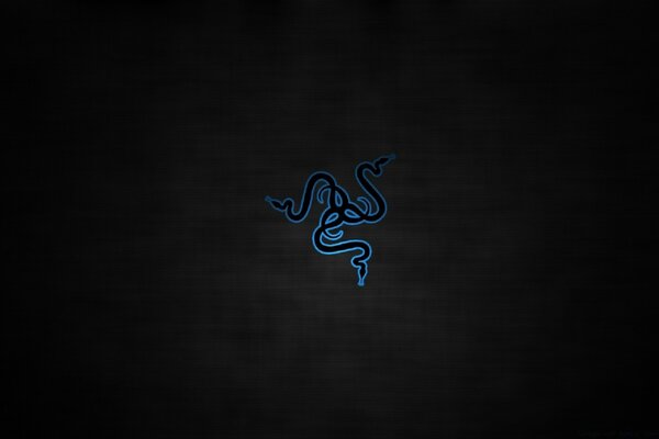 Disegno blu scuro su sfondo nero
