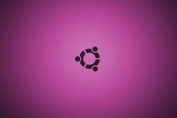 Linux illustrazione del logo su sfondo viola