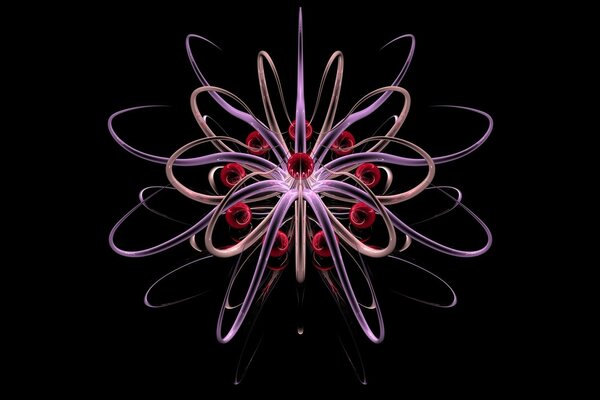 Bellissimo motivo di vari colori con tentacoli