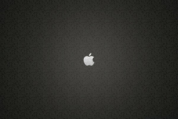 Logo iphone su sfondo grigio