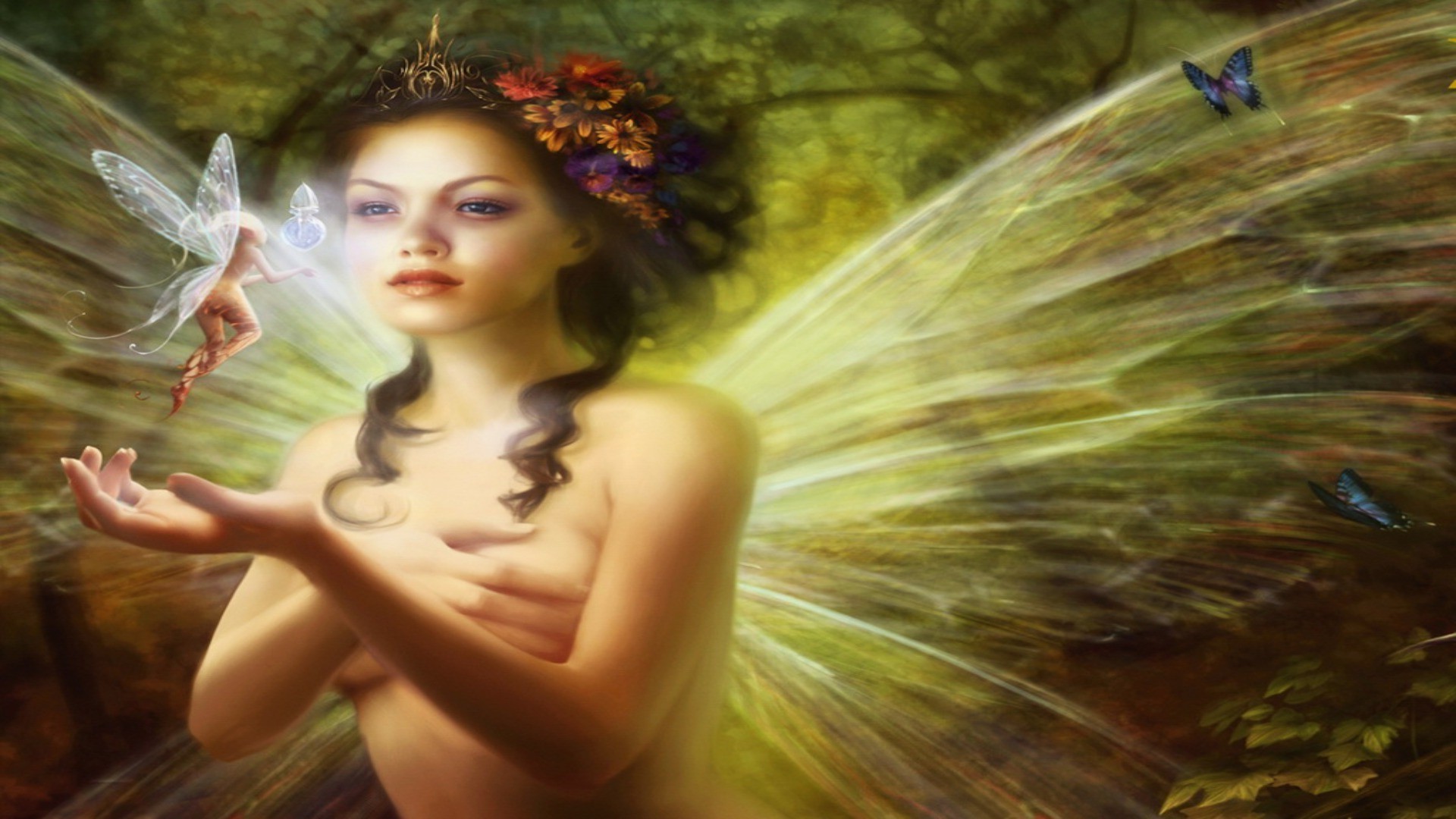 strega ragazza bella donna arte acqua ritratto estate modello natura