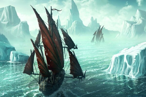 Viaggio tra il ghiaccio sulle barche a vela
