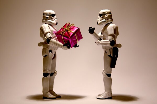 Arte natalizia due Stormtrooper