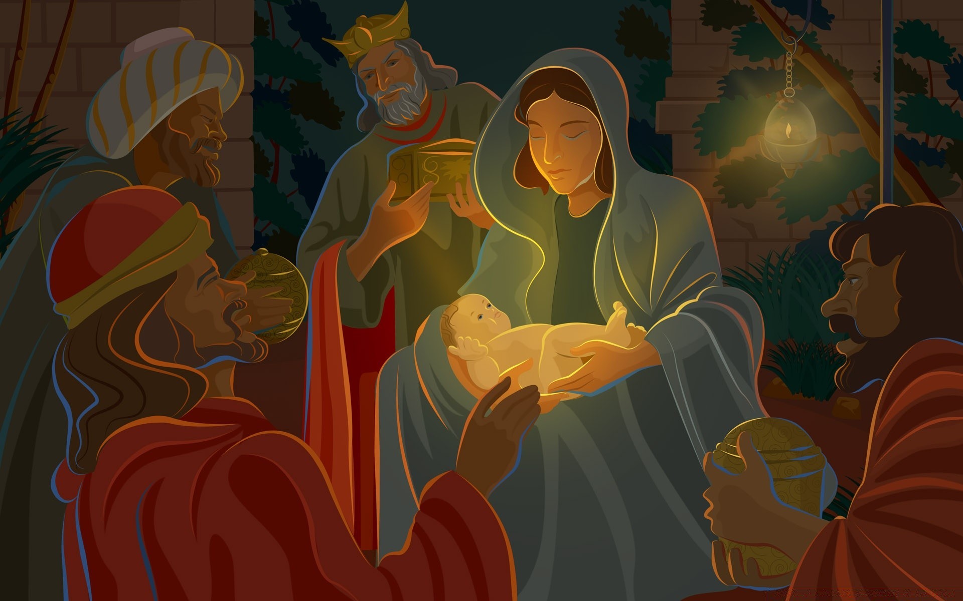 natale illustrazione vettoriale arte design grafico foglia