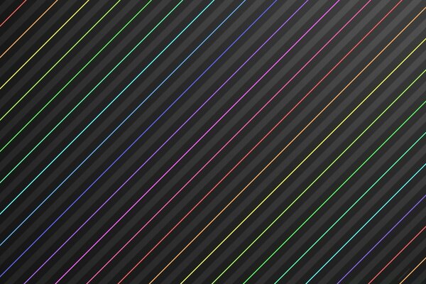 Strisce colorate su sfondo nero