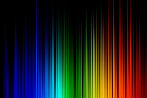 Sfondo del desktop pilastro arcobaleno di colore