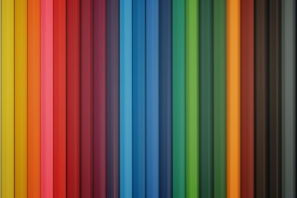 Set di matite colorate in legno
