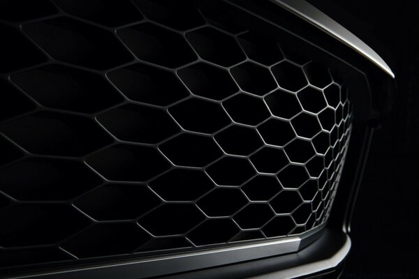 Griglia del radiatore per auto nera