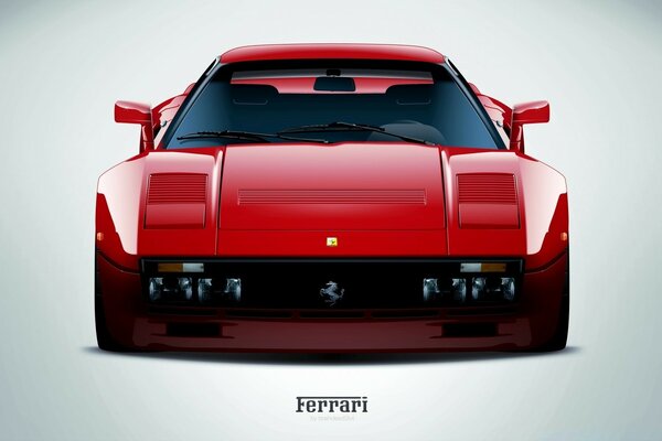 Ferrari rossa. Auto da corsa