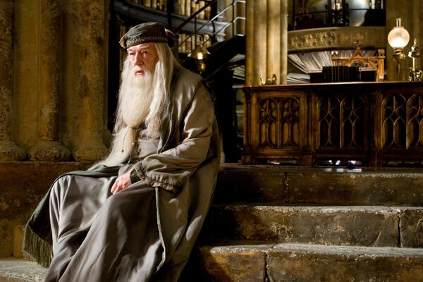 Saggio preside della scuola di Harry Potter