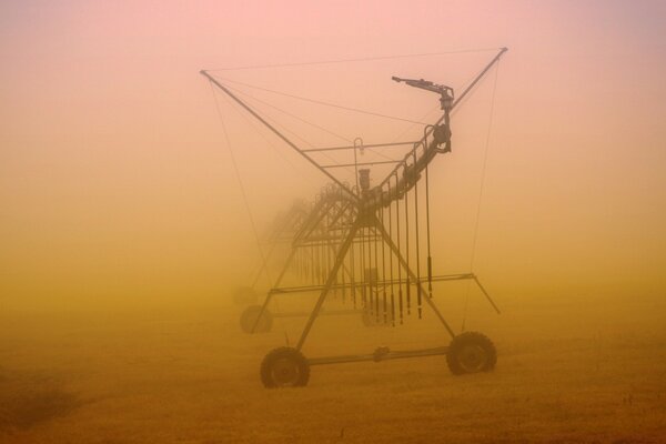 Design su ruote nella nebbia