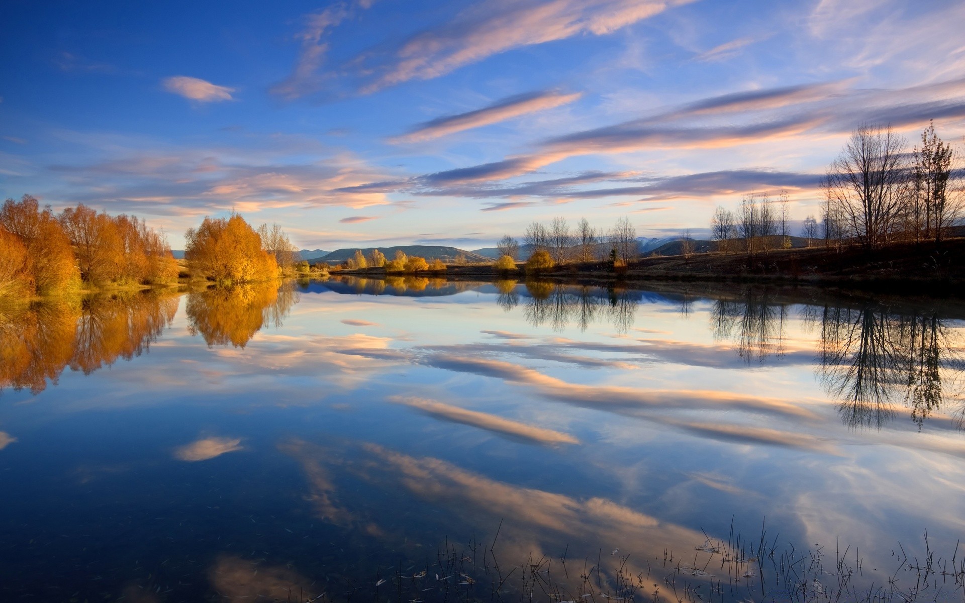autunno riflessione lago acqua paesaggio alba tramonto natura sera fiume cielo albero specchio autunno crepuscolo all aperto luce