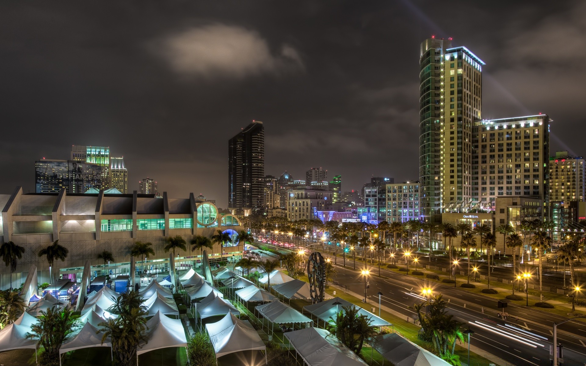 america città grattacielo viaggi casa città crepuscolo sera centro urbano skyline architettura traffico moderno strada autostrada hotel cielo affari ponte luce