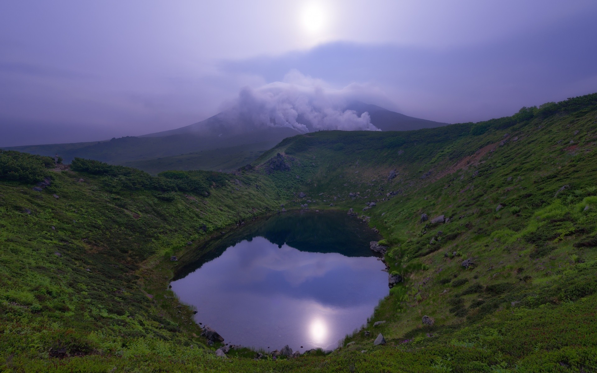 asia paesaggio viaggi montagna acqua cielo all aperto natura nebbia erba alba